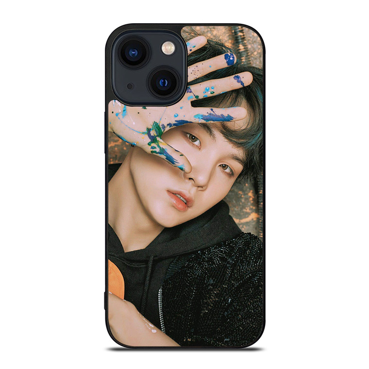 SUGA BTS BANGTAN BOYS FACE iPhone 14 Plus Case Cover