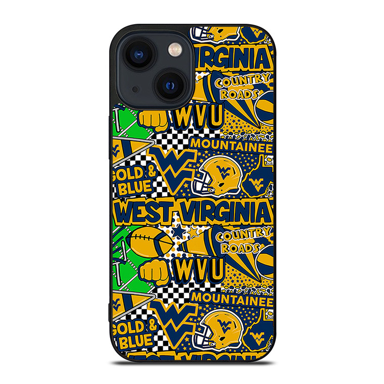 WEST VIRGINIA MOUNTAINEERS COLLAGE iPhone 14 Plus Case Cover