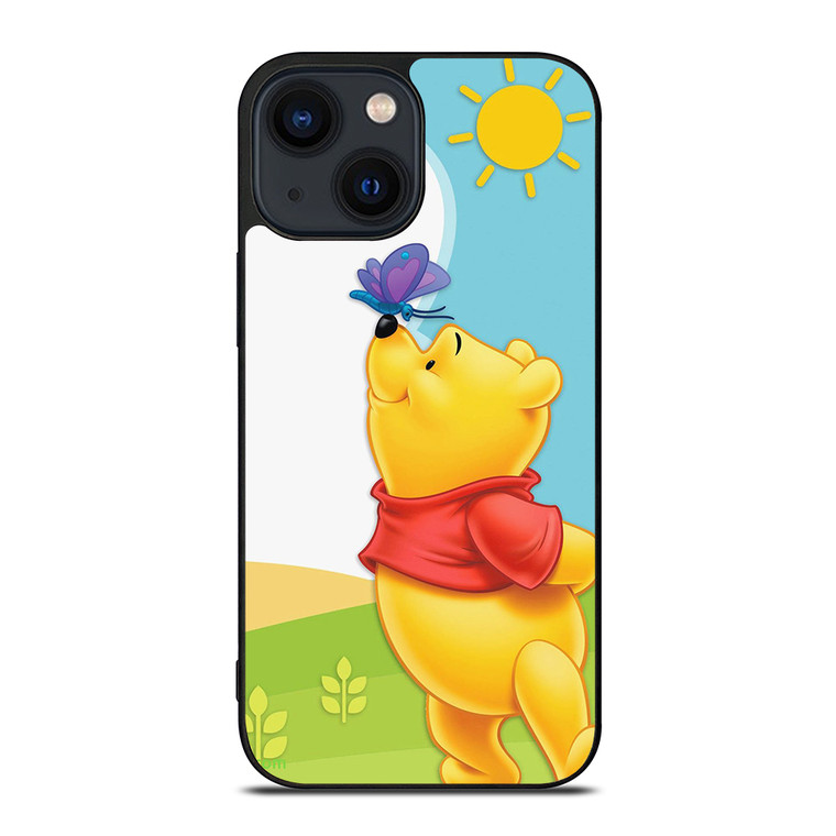 WINNIE THE POOH BUTTERFLY iPhone 14 Plus Case Cover