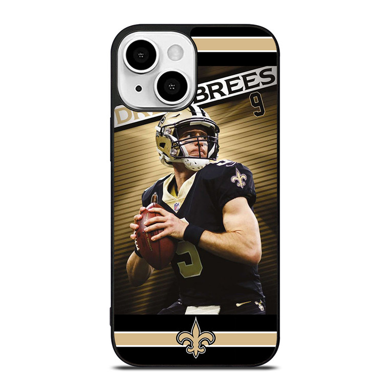 NEW ORLEANS SAINTS DREW BREES 9 iPhone 13 Mini Case Cover
