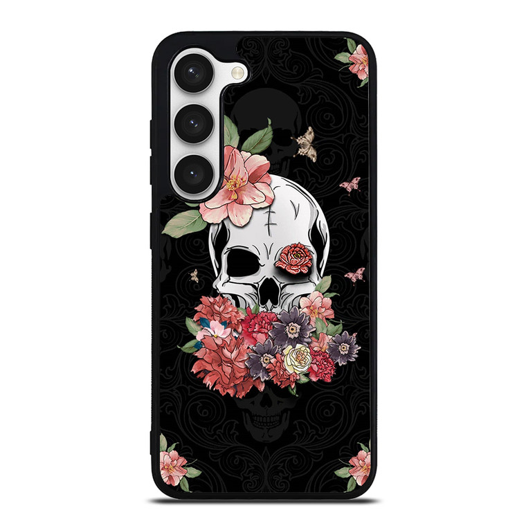 FLORAL SKULL Samsung Galaxy S23 Case Cover
