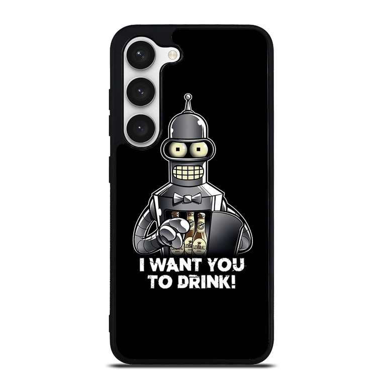 FUTURAMA BENDER I WANT YOU TO DRINK Samsung Galaxy S23 Case Cover FUTURAMA BENDER I WANT YOU TO DRINK Samsung Galaxy S23 Case Cover