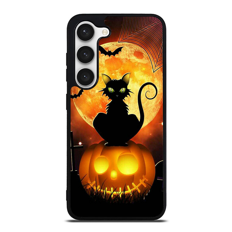 HALLOWEEN BLACK CAT Samsung Galaxy S23 Case Cover