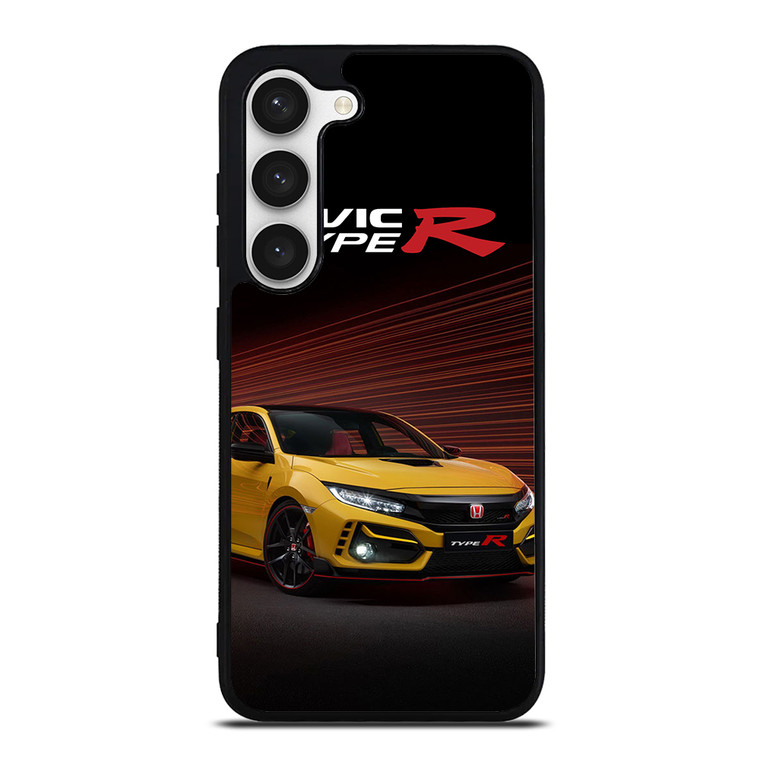 HONDA CIVIC YELLOW CAR Samsung Galaxy S23 Case Cover HONDA CIVIC YELLOW CAR Samsung Galaxy S23 Case Cover