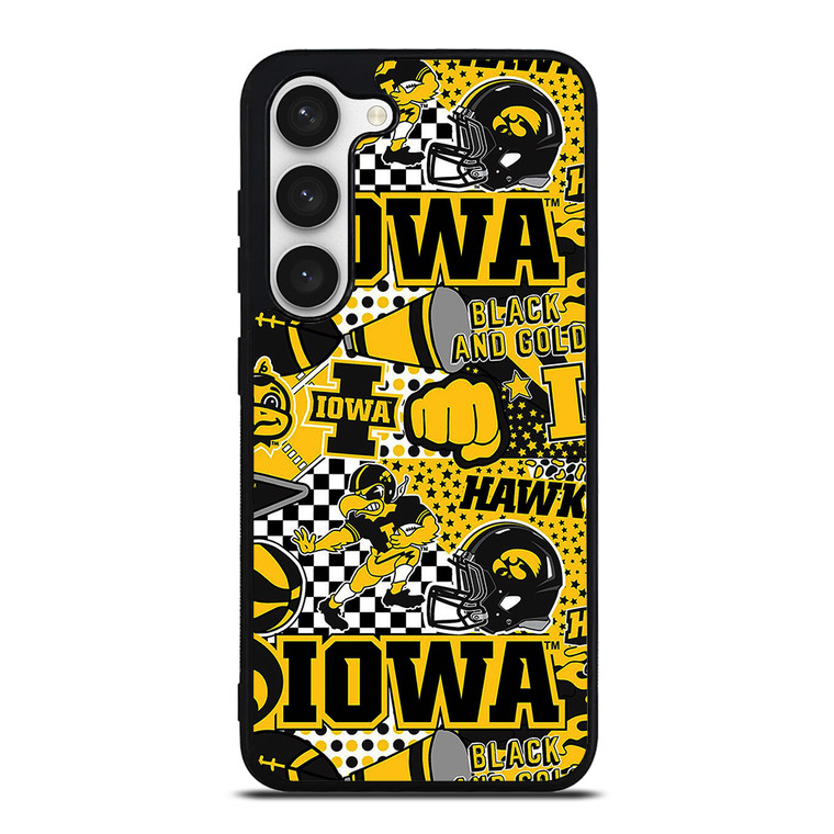 IOWA HAWKEYES COLLAGE Samsung Galaxy S23 Case Cover IOWA HAWKEYES COLLAGE Samsung Galaxy S23 Case Cover
