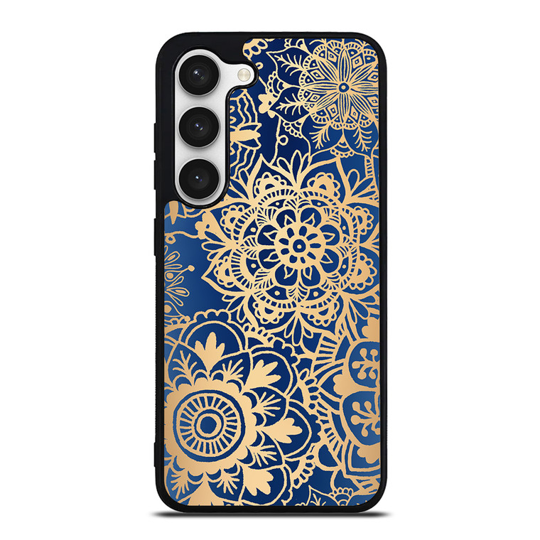 MANDALA BLUE PATTERN Samsung Galaxy S23 Case Cover MANDALA BLUE PATTERN Samsung Galaxy S23 Case Cover