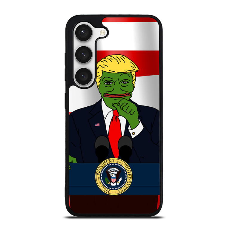 PEPE THE SMUG FROG DONALD TRUMP Samsung Galaxy S23 Case Cover