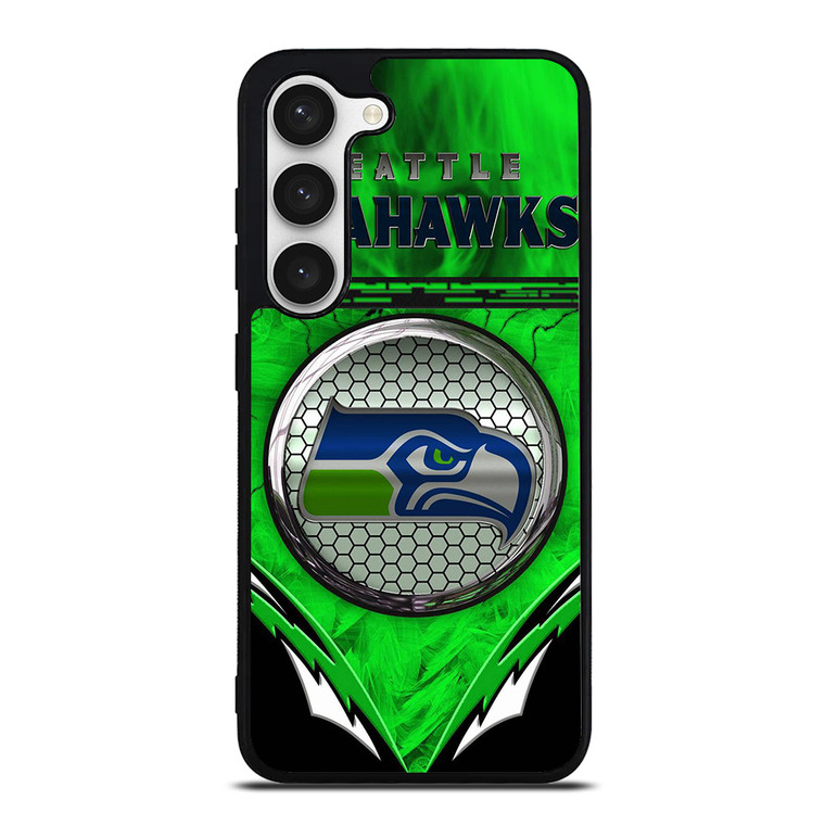 SEATTLE SEAHAWKS THE BLUE WAVE Samsung Galaxy S23 Case Cover