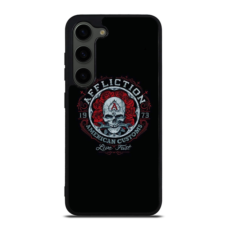 AFFLICTION SKULL ROSE Samsung Galaxy S23 Plus Case Cover