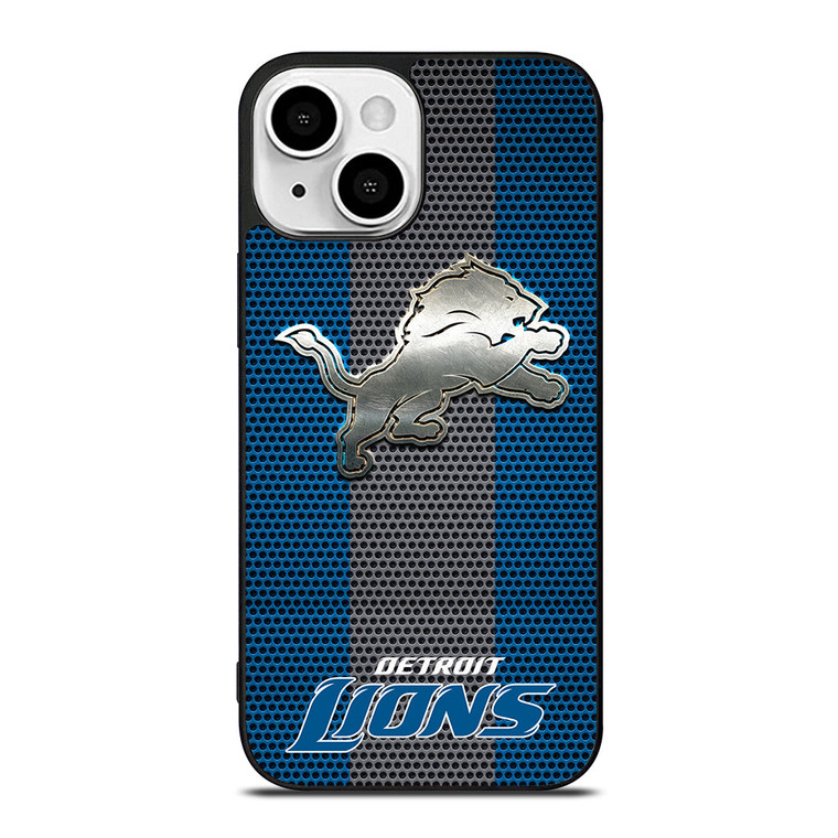 DETROIT LIONS SILVER CRUSH iPhone 13 Mini Case Cover