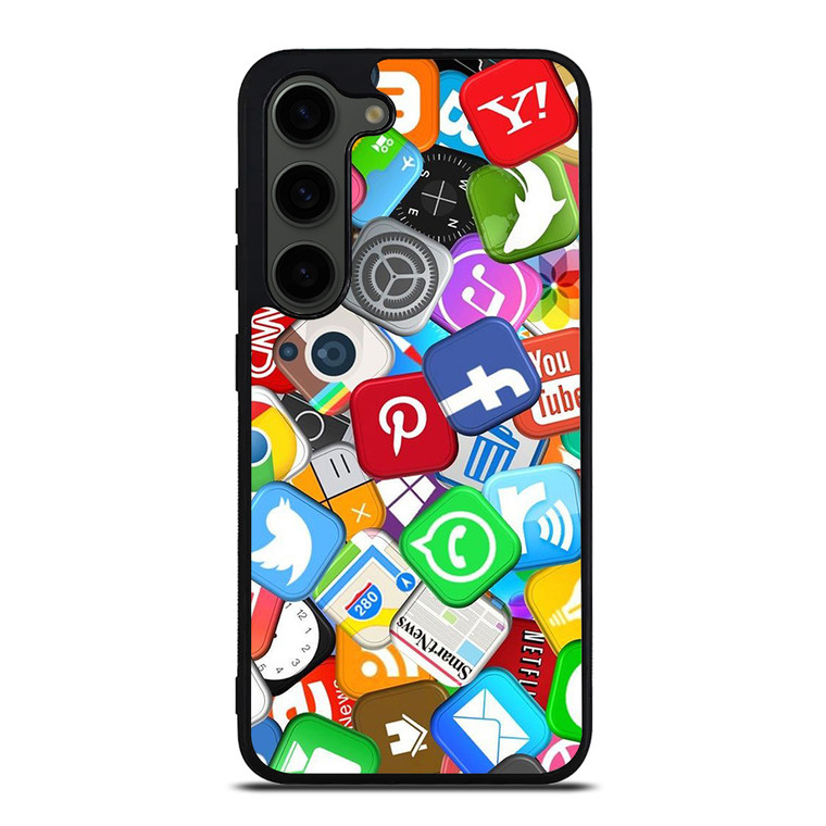 SOCIAL MEDIA LOGO Samsung Galaxy S23 Plus Case Cover