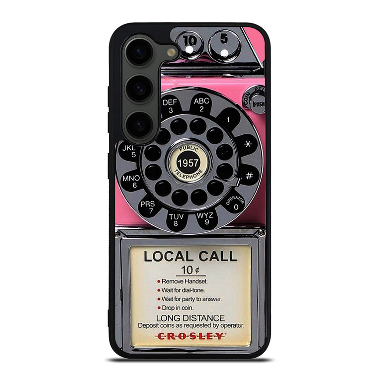 VINTAGE RETRO PAYPHONE PINK Samsung Galaxy S23 Plus Case Cover