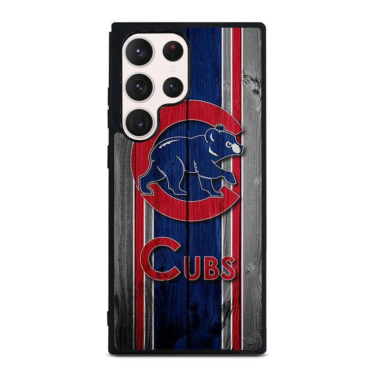 CHICAGO CUBS WOODEN LOGO Samsung Galaxy S23 Ultra Case Cover