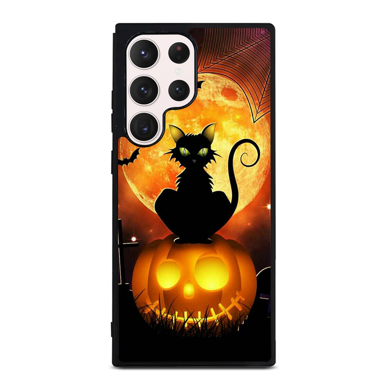 HALLOWEEN BLACK CAT Samsung Galaxy S23 Ultra Case Cover