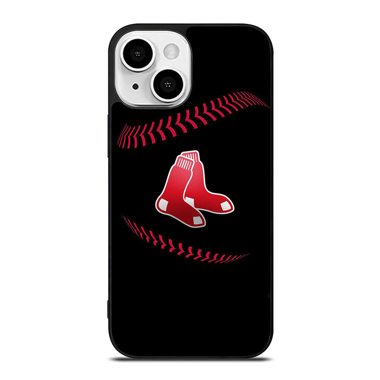BOSTON RED SOX BLACK LOGO iPhone 13 Mini Case Cover
