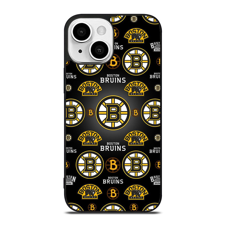 BOSTON BRUINS LOGO COLLAGE iPhone 13 Mini Case Cover
