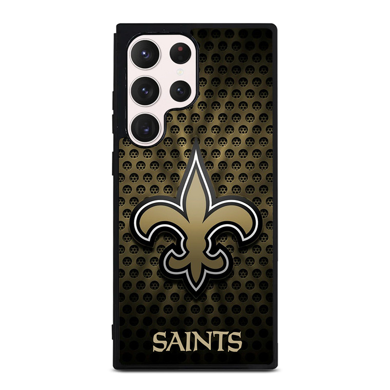 NEW ORLEANS SAINTS METAL Samsung Galaxy S23 Ultra Case Cover