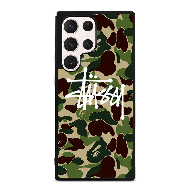 STUSSY BAPE CAMO Samsung Galaxy S23 Ultra Case Cover