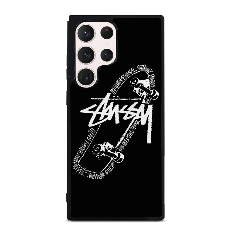 STUSSY SKATE Samsung Galaxy S23 Ultra Case Cover STUSSY SKATE Samsung Galaxy S23 Ultra Case Cover