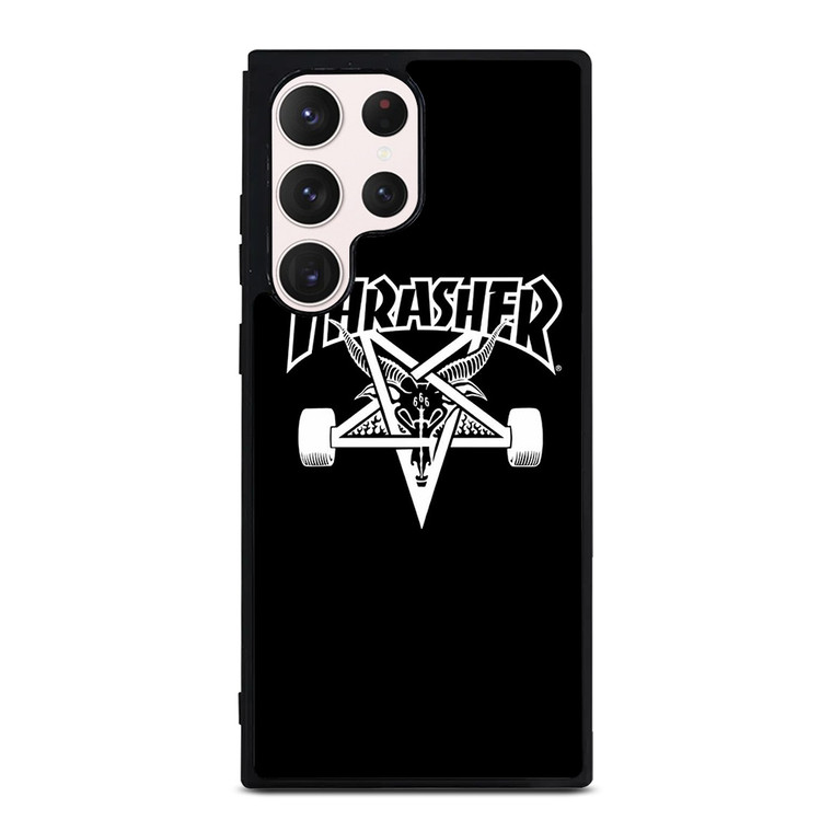 THRASER SKATEBOARD BLACK Samsung Galaxy S23 Ultra Case Cover