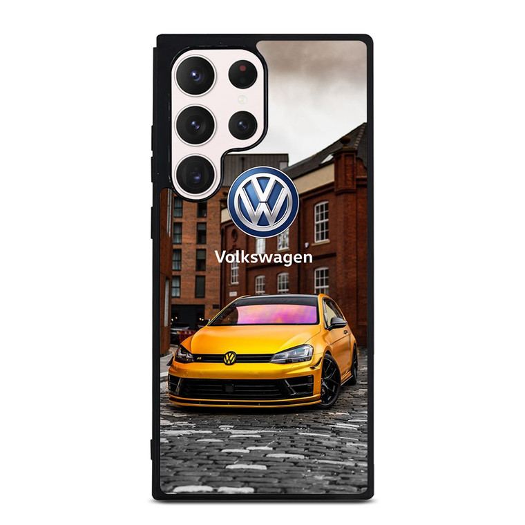 VW VOLKSWAGEN GTI CAR YEELOW Samsung Galaxy S23 Ultra Case Cover