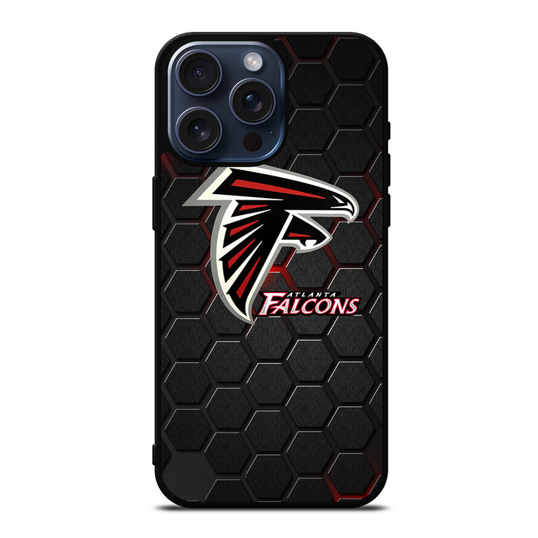 ATLANTA FALCONS HEXAGON iPhone 15 Pro Max Case Cover