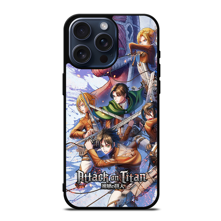 ATTACK ON TITAN CHARACTER 2 iPhone 15 Pro Max Case Cover