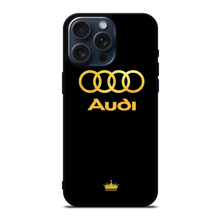 AUDI GOLD LOGO iPhone 15 Pro Max Case Cover