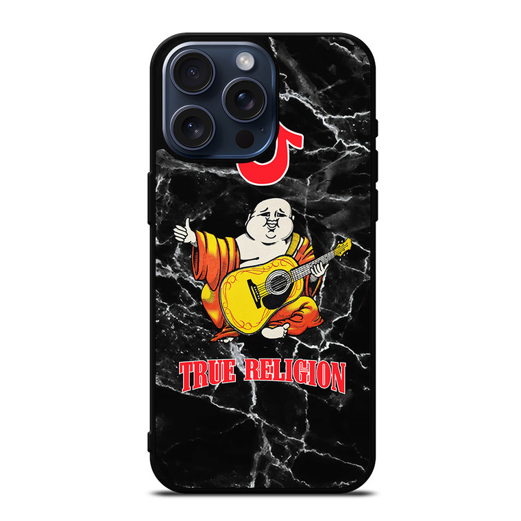 BIG BUDDHA TRUE RELIGION MARBLE 2 iPhone 15 Pro Max Case Cover