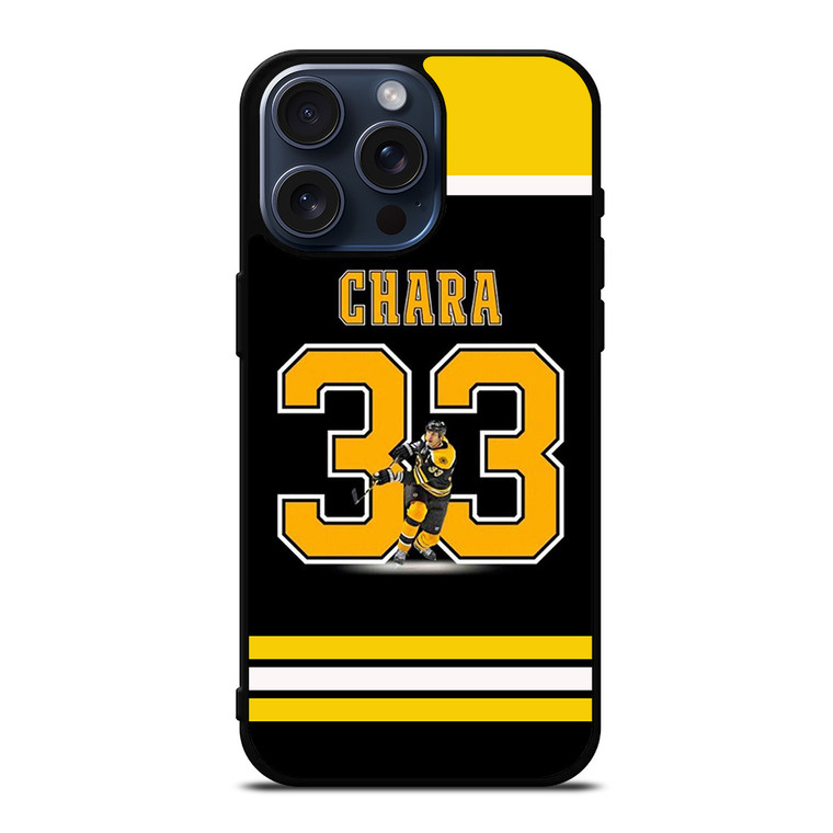 BOSTON BRUINS ZDENO CHARA 33 iPhone 15 Pro Max Case Cover