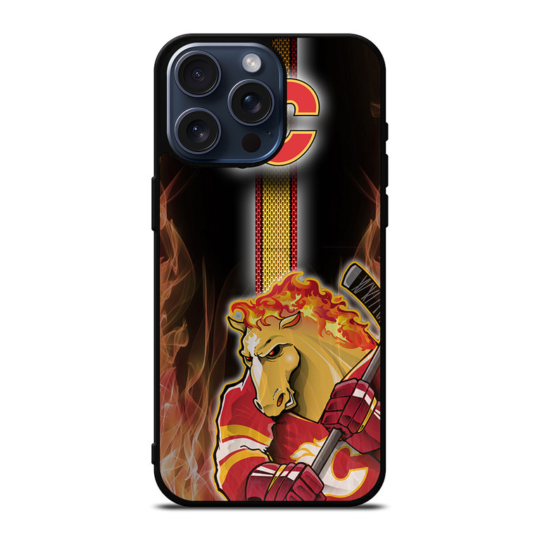 CALGARY FLAMES MASCOT iPhone 15 Pro Max Case Cover