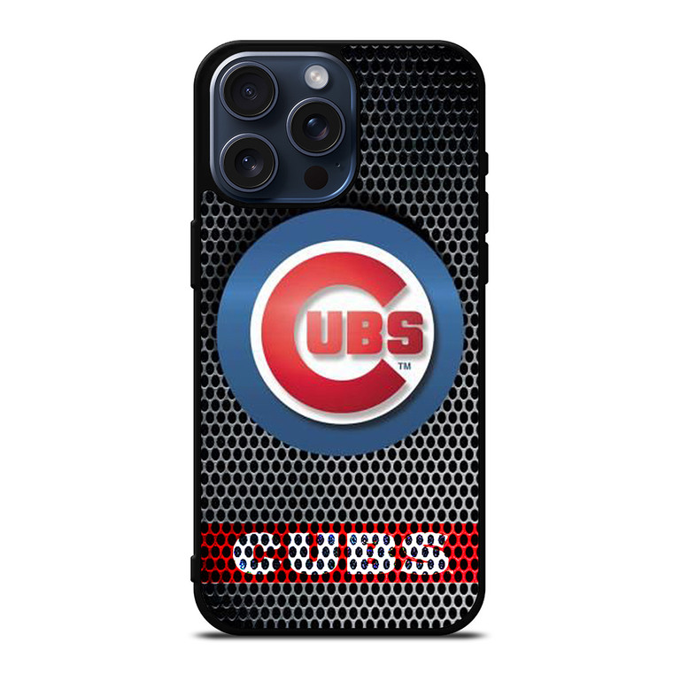CHICAGO CUBS METAL LOGO iPhone 15 Pro Max Case Cover