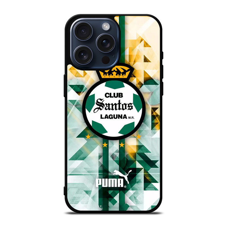 CLUB SANTOS LAGUNA FOOTBALL LOGO iPhone 15 Pro Max Case Cover