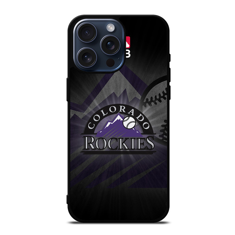 COLORADO ROCKIES BASEBALL LOGO iPhone 15 Pro Max Case Cover