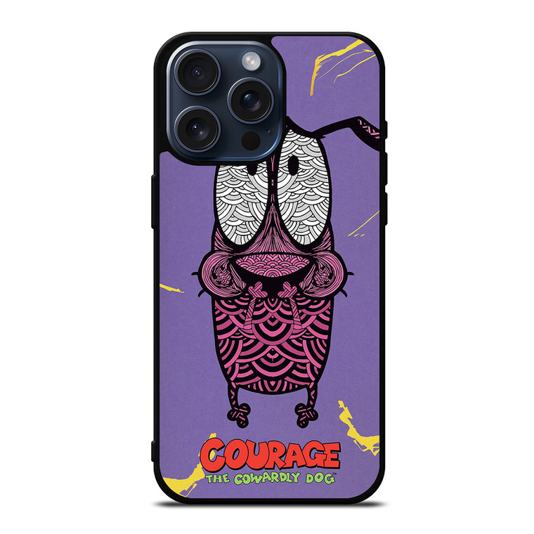 COURAGE THE COWARDLY DOG FEAR iPhone 15 Pro Max Case Cover COURAGE THE COWARDLY DOG FEAR iPhone 15 Pro Max Case Cover