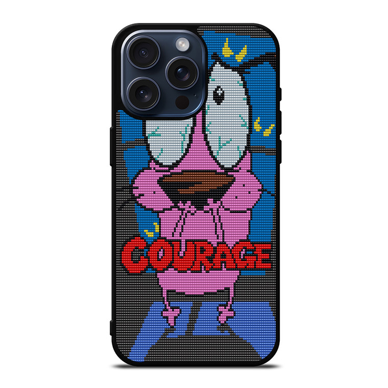 COURAGE THE COWARDLY DOG SCARED iPhone 15 Pro Max Case Cover