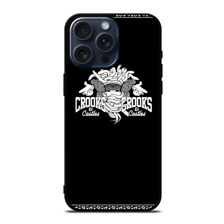 CROOKS AND CASTLES LOGO iPhone 15 Pro Max Case Cover