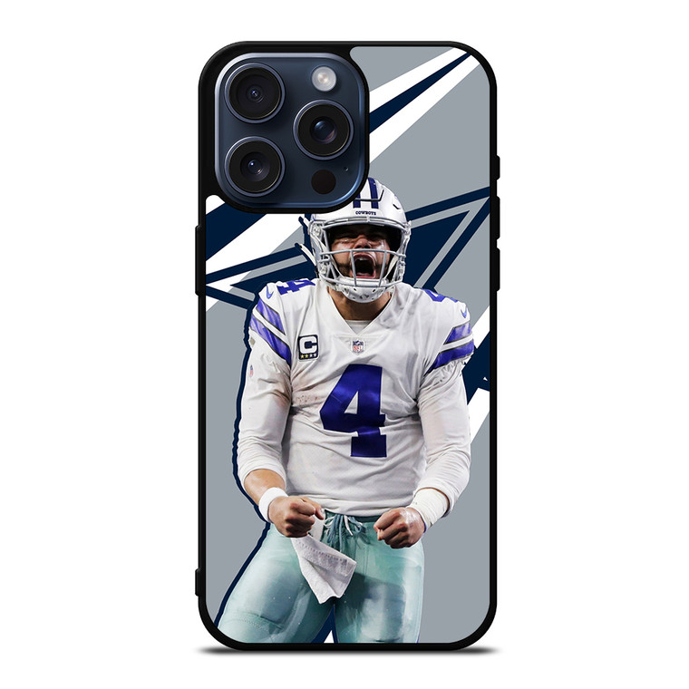 DAK PRESCOTT COWBOYS 4 iPhone 15 Pro Max Case Cover