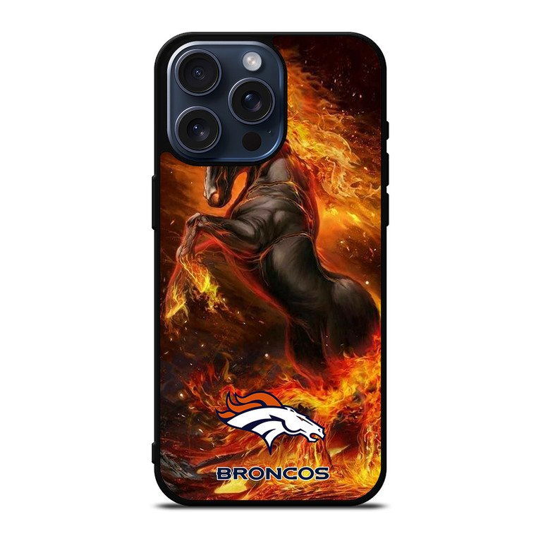 DENVER BRONCOS HORSE iPhone 15 Pro Max Case Cover