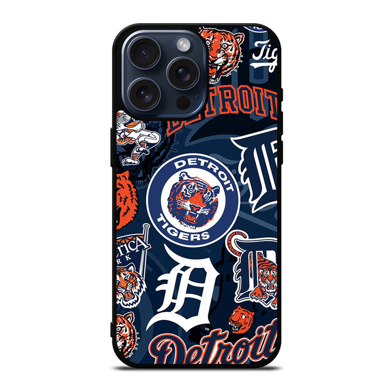 DETROIT TIGERS COLLAGE iPhone 15 Pro Max Case Cover