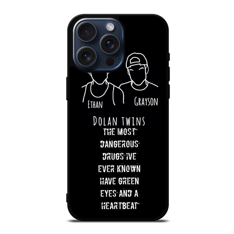 DOLAN TWINS SILHOUETTE iPhone 15 Pro Max Case Cover DOLAN TWINS SILHOUETTE iPhone 15 Pro Max Case Cover