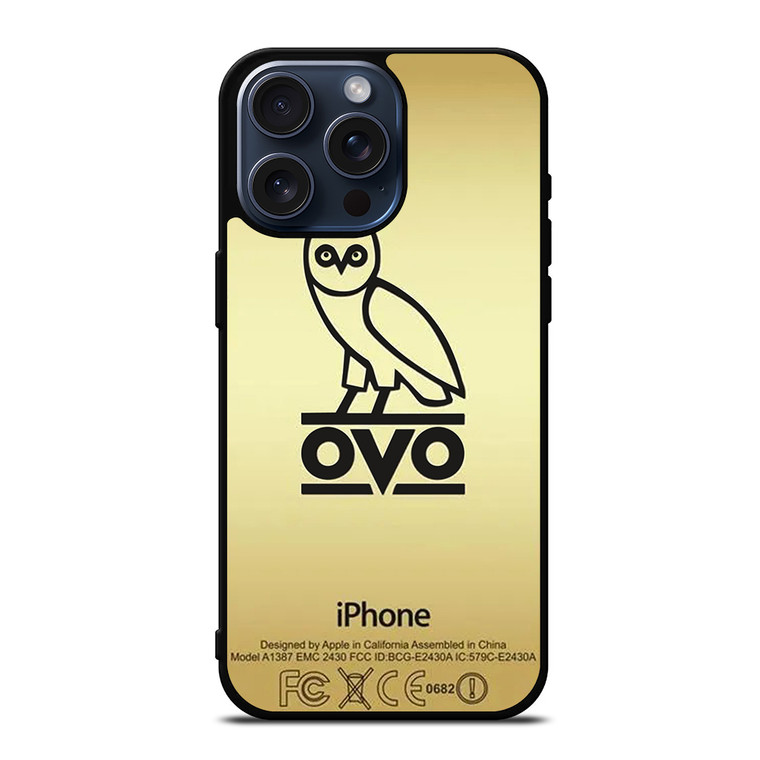DRAKE OVOXO GOLD iPhone 15 Pro Max Case Cover
