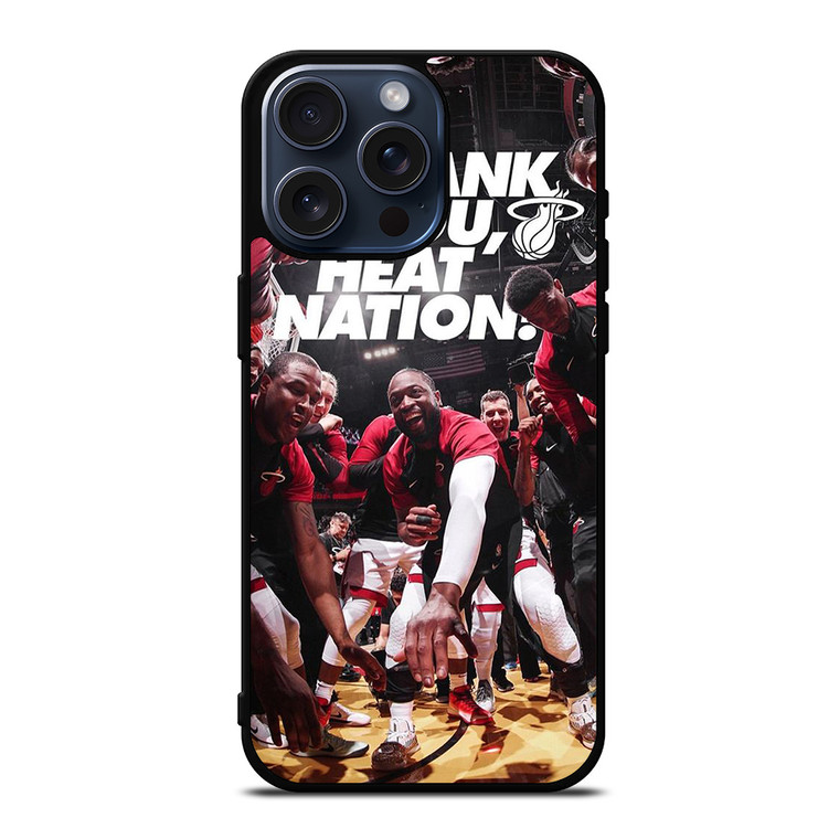 DWYANE WADE HEAT NATION iPhone 15 Pro Max Case Cover