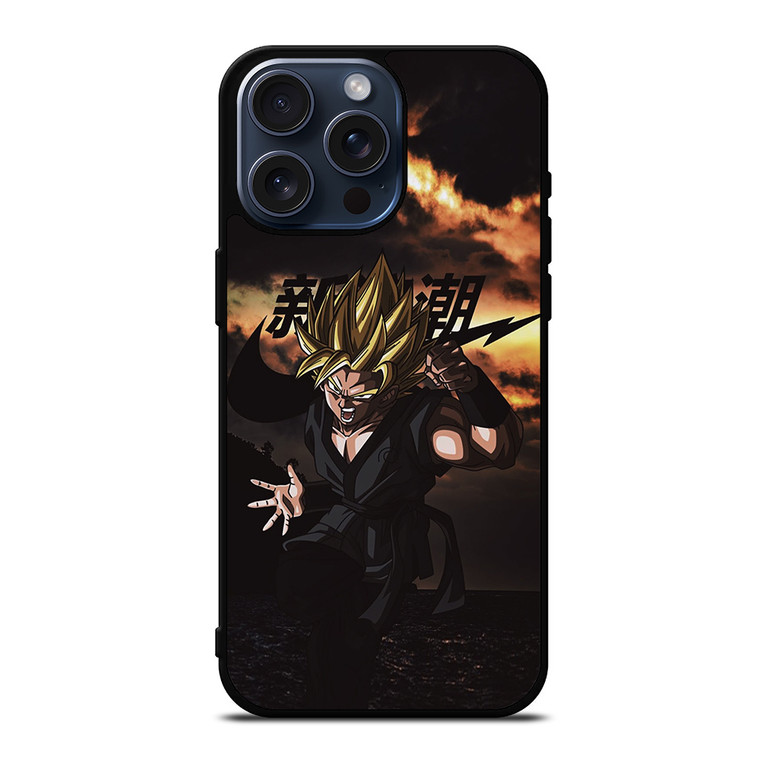 GOKU SUPER SAIYAN NIKE iPhone 15 Pro Max Case Cover GOKU SUPER SAIYAN NIKE iPhone 15 Pro Max Case Cover