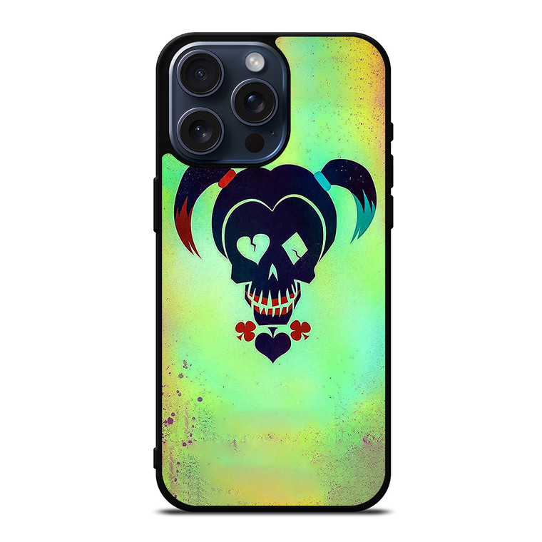 HARLEY QUINN SKULL iPhone 15 Pro Max Case Cover
