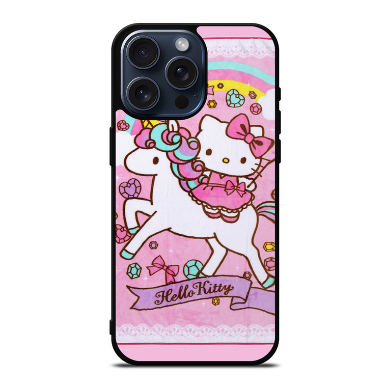 HELLO KITTY UNICORN iPhone 15 Pro Max Case Cover