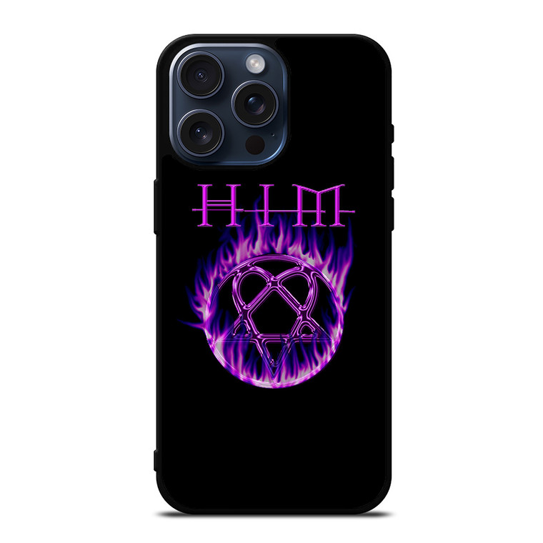 HIM BAND FLAME LOGO iPhone 15 Pro Max Case Cover