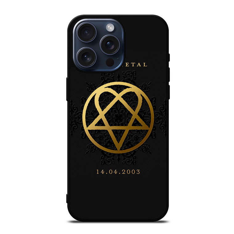 HIM BAND GOLD LOGO iPhone 15 Pro Max Case Cover