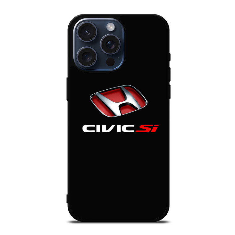 HONDA CIVIC SI LOGO iPhone 15 Pro Max Case Cover HONDA CIVIC SI LOGO iPhone 15 Pro Max Case Cover