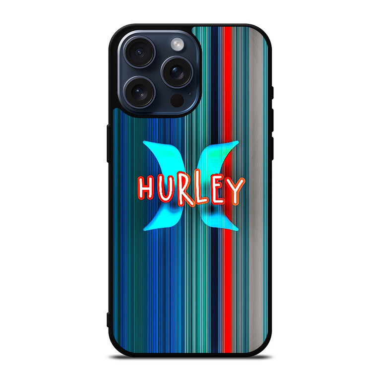 HURLEY STRIPE LOGO iPhone 15 Pro Max Case Cover